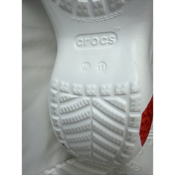 Crocs Bae Fresh Fruits Strawberries Platform White Clogs Wm's NWT DISC womens 11 - Picture 10 of 16